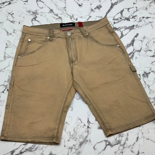 Men's Makobi Khaki Casual Shorts NWT