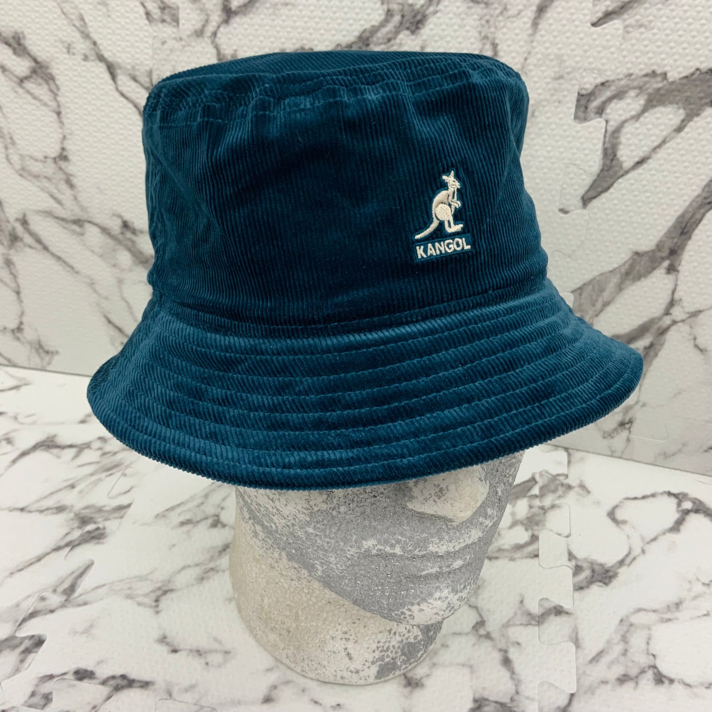 Men's Kangol Aqua Marine Corduroy Casual Bucket Hat NWT