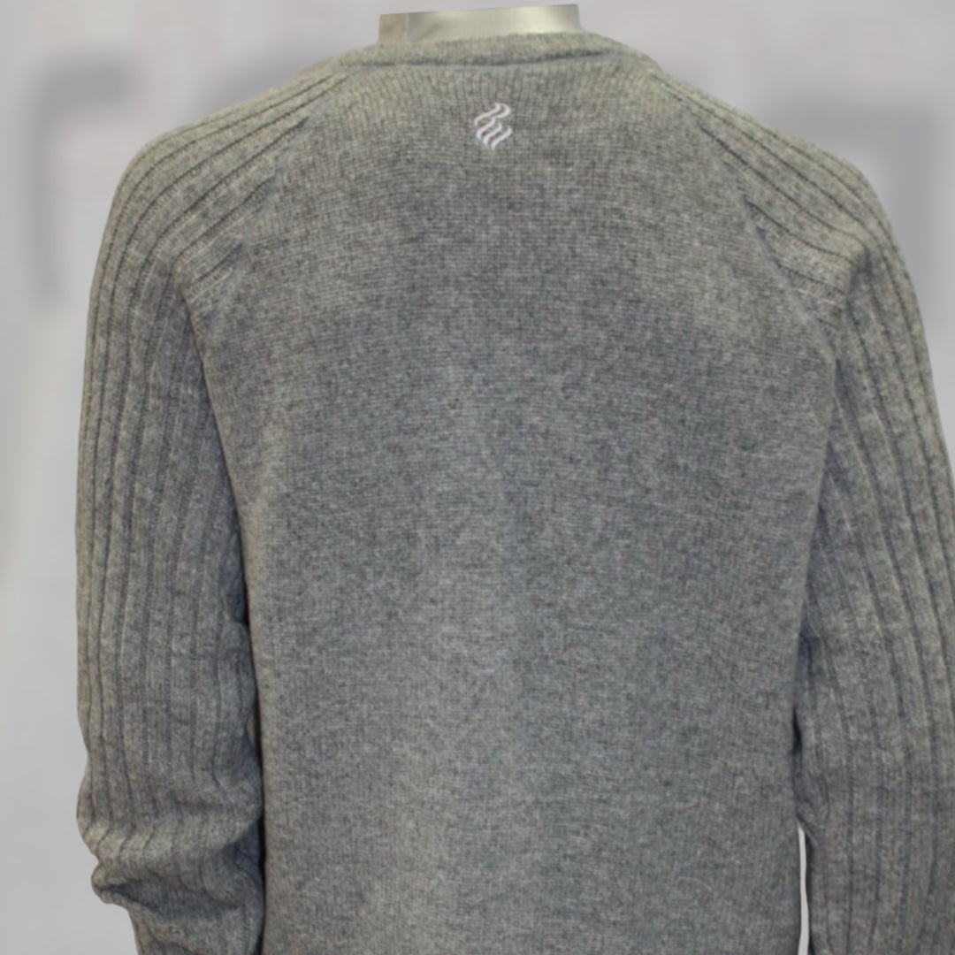 Men's Rocawear Grey | Black | Burgundy Sweater 100% Lamb's Wool NWT