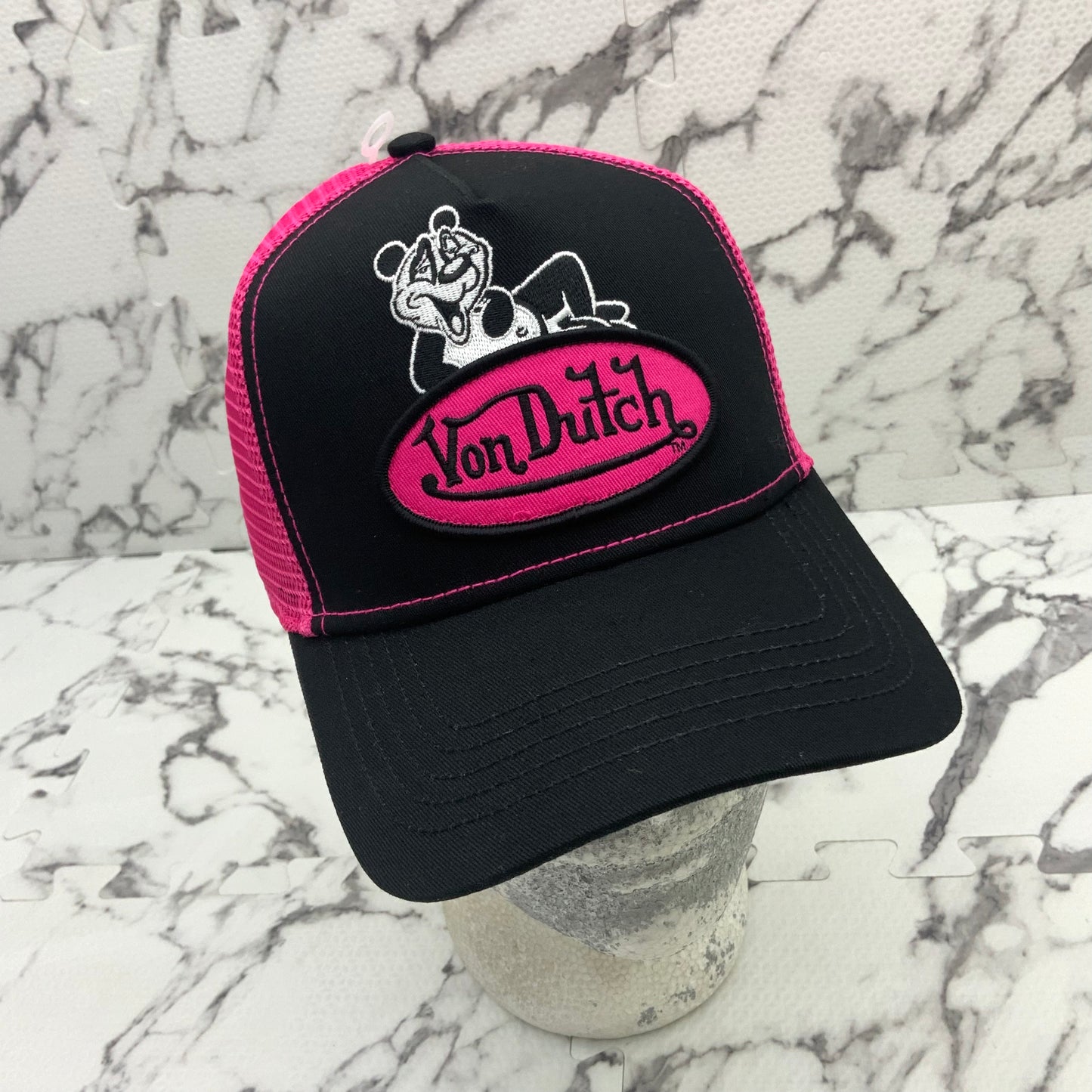 VonDutch Hot Pink | Black Fashion Trucker Hat NWT