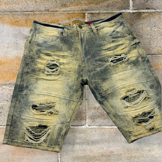 Men's Makobi Distressed Vintage Denim Shorts NWT