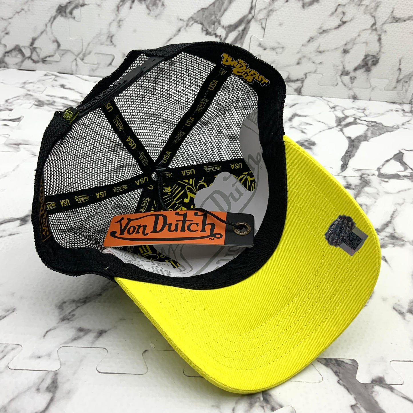 VonDutch Neon Yellow | Black Fashion Trucker Hat NWT