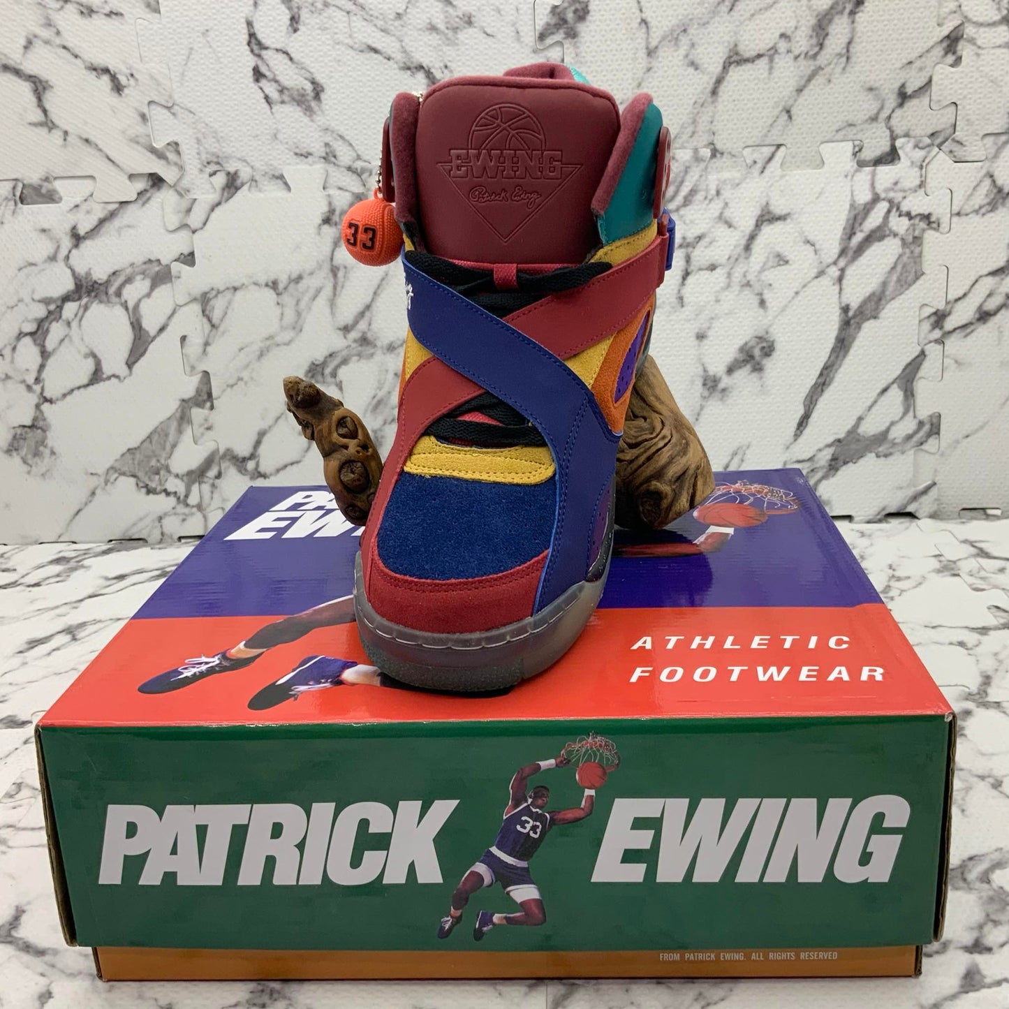 Men’s PATRICK EWING ROUGE Multicolor Remix Sneakers NWT