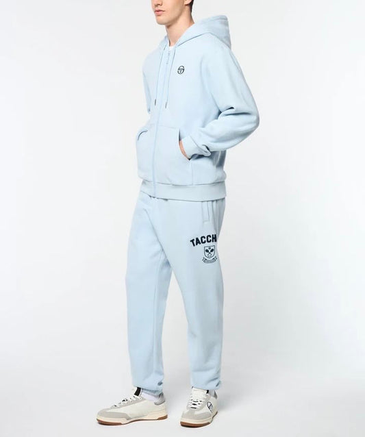 Men’s Sergio Tacchini Sky Blue | Navy Varsity Fleece Hooded Tracksuit NWT