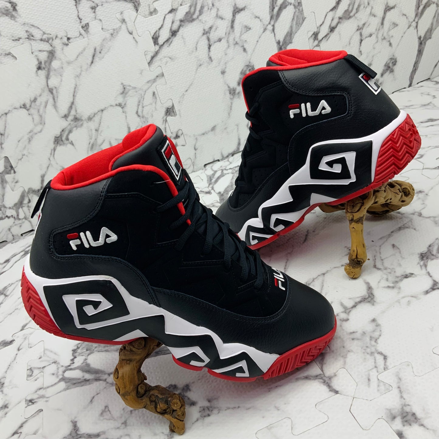 SOLD OUT Men’s Fila MB Black | White | Red Sneakers NWT