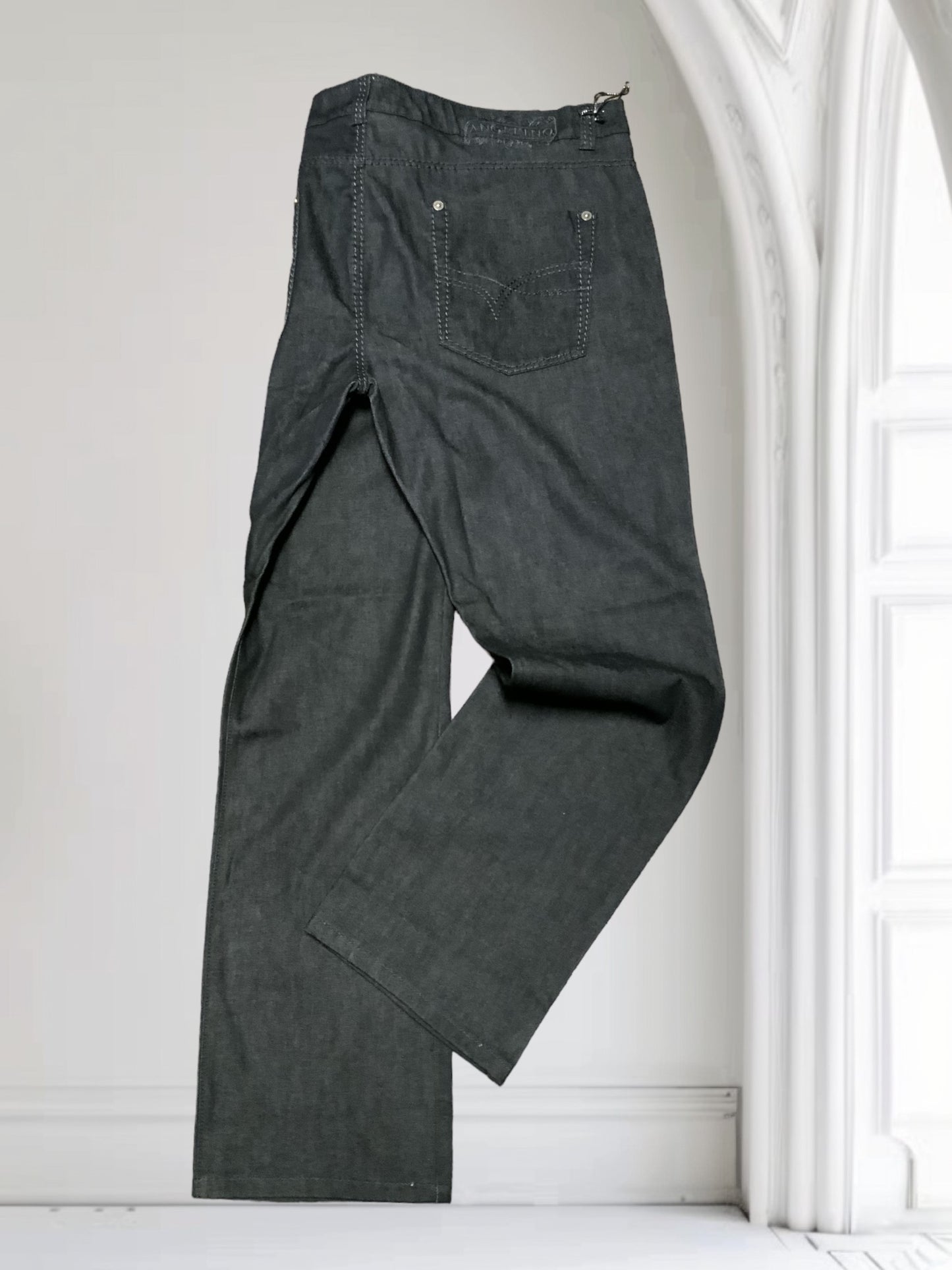 Men's Angelino Big & Tall Black Denim Pants NWT