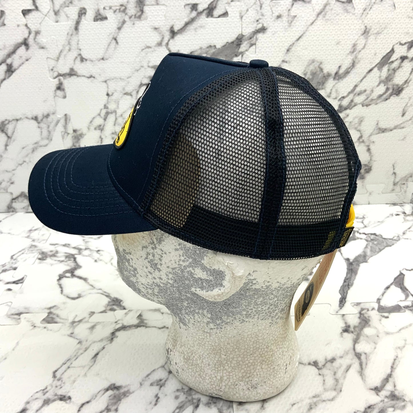 VonDutch Navy | Black | Yellow Fashion Trucker Hat NWT