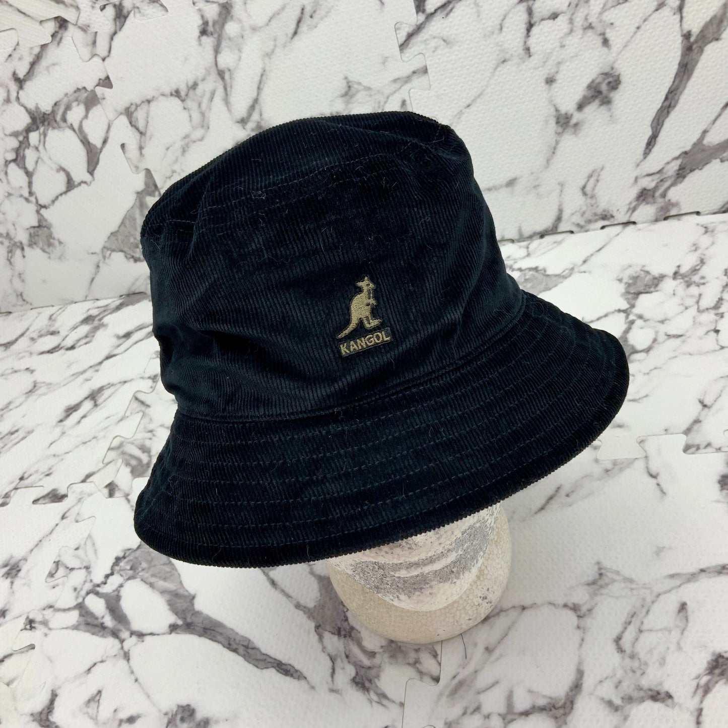 Men's Kangol Black Corduroy Lahinch Casual Bucket Hats NWT