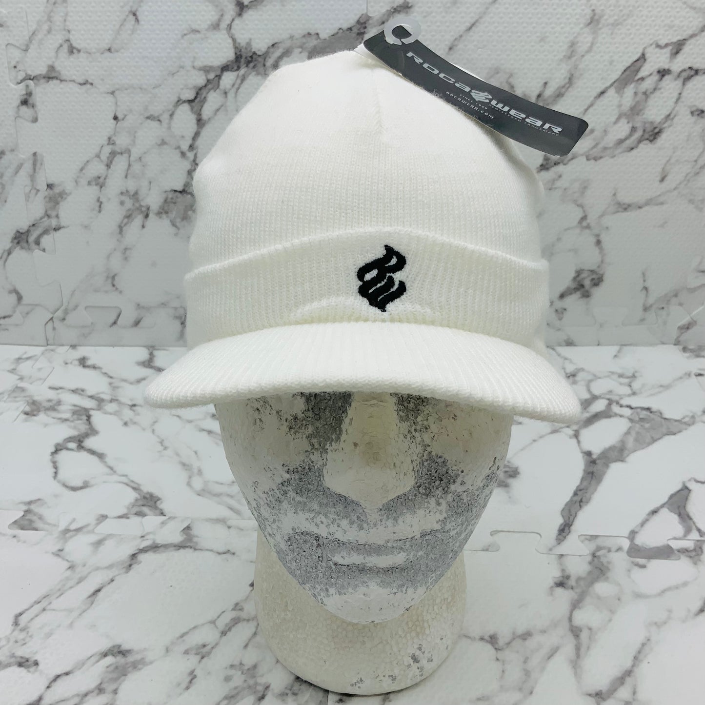 Men's Rocawear Vintage Dirty White Brim Casual Beanies NWT