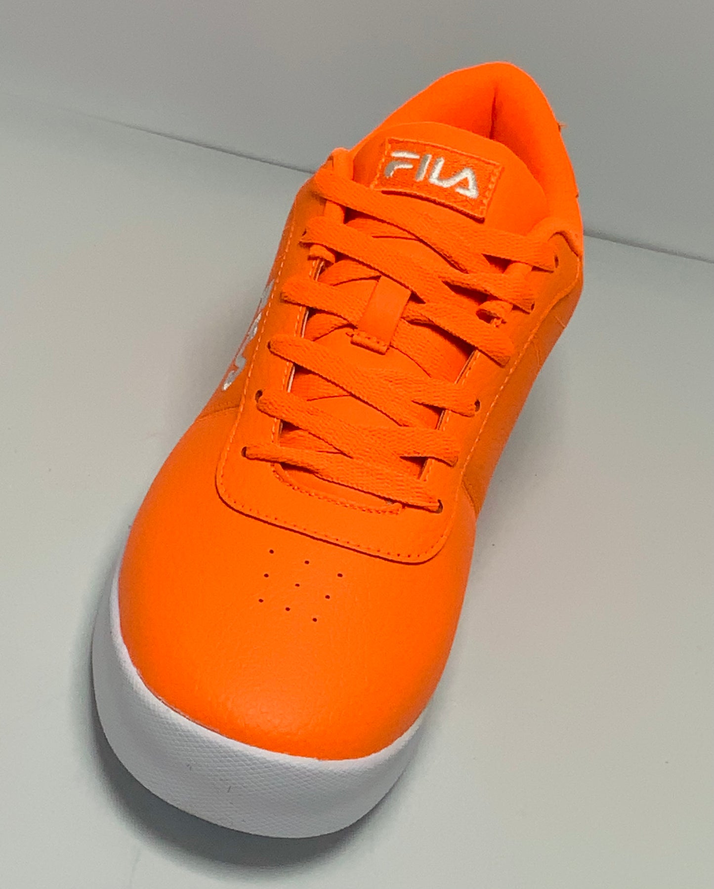 Men’s Fila Neon Impress LL Orange | White Sneakers NWT