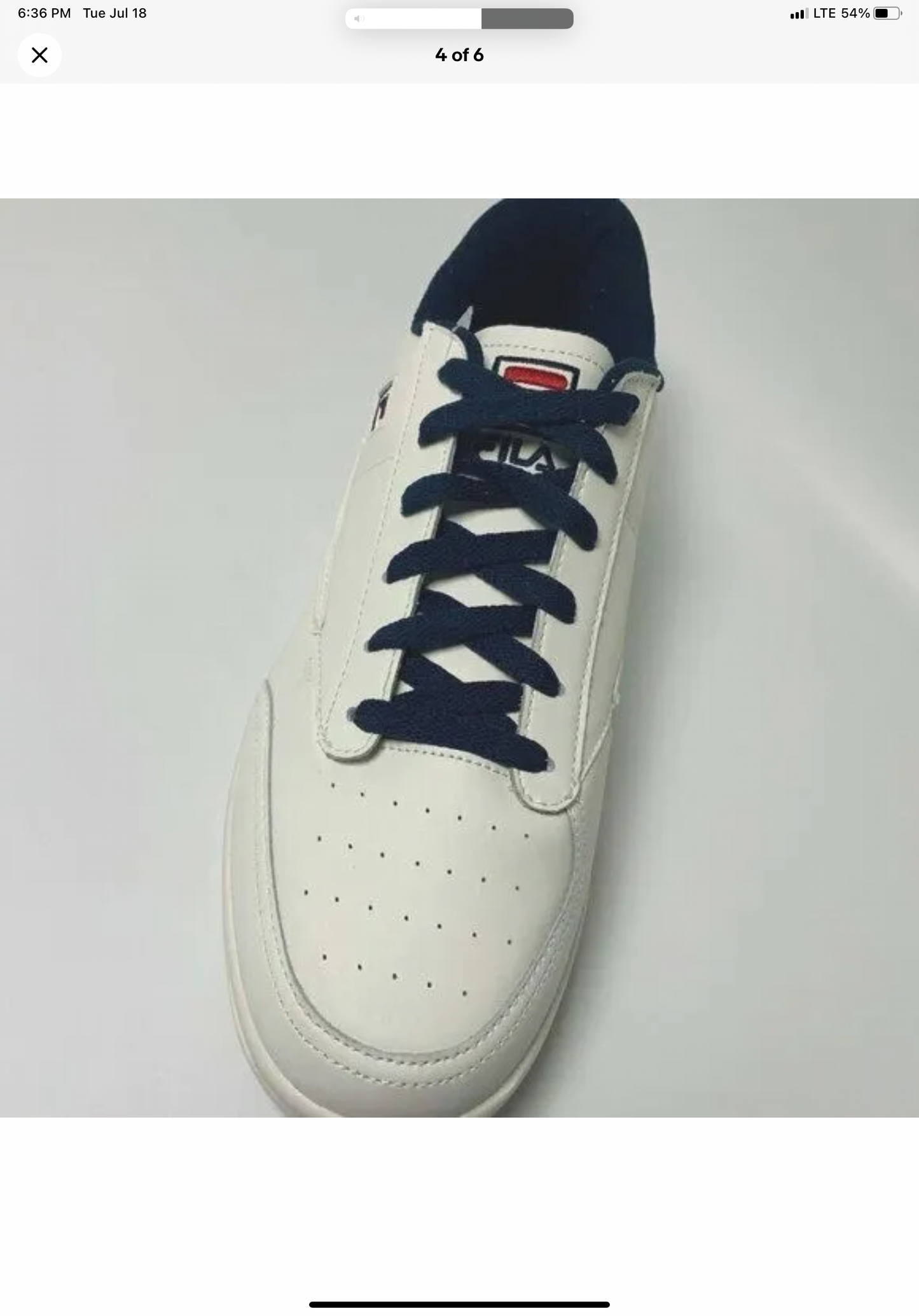 Men’s Fila Tennis 88 Gardenia | Navy | Red Sneakers NWT