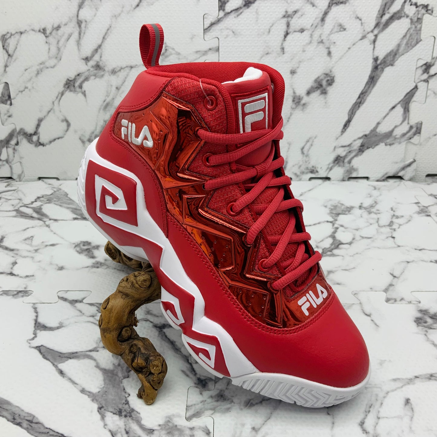 Men’s Fila MB Night Walk Red Metallic | White Sneakers NWT