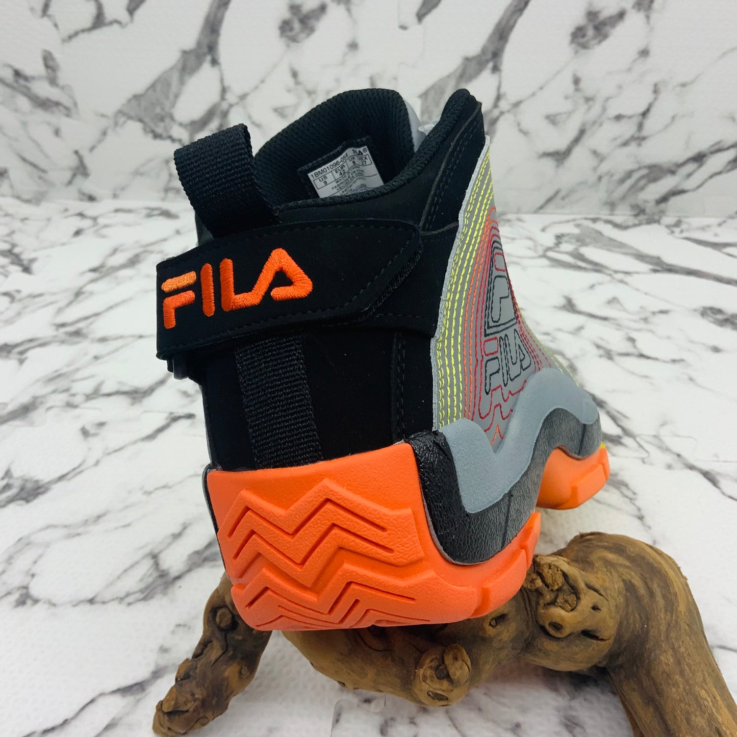 Men’s Fila Grant Hill 2 Stitch Grey | Black | Red | Orange Sneakers NWT