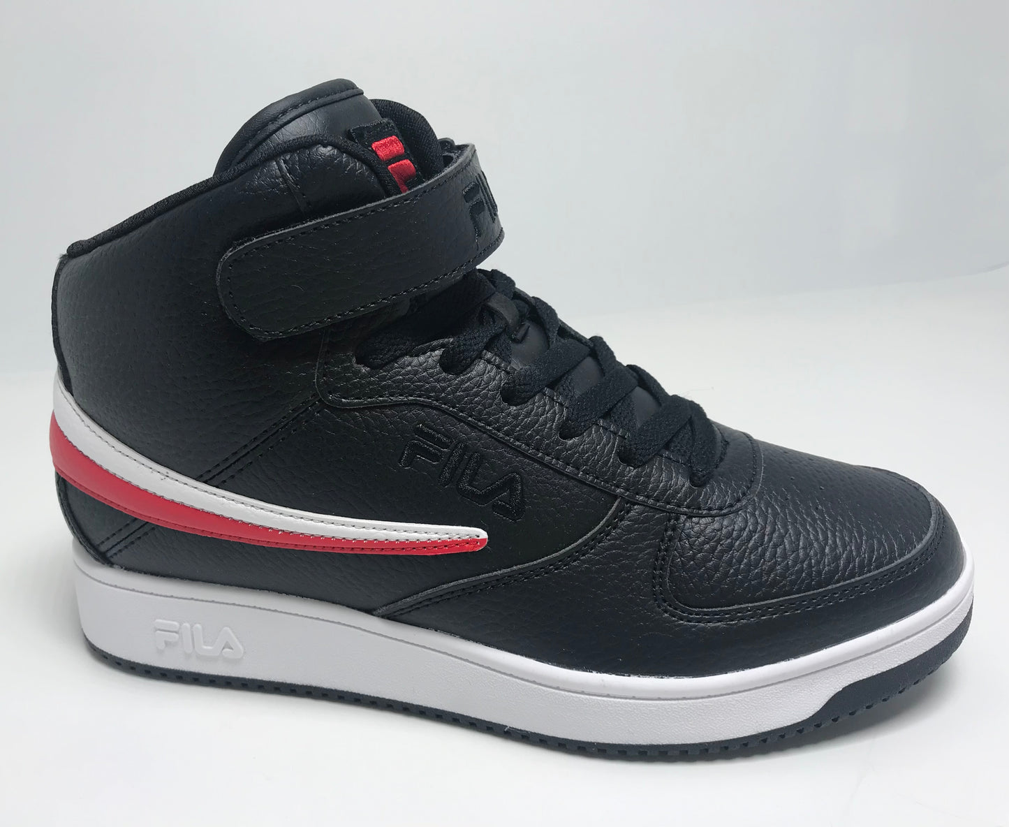 Fila A High Black | Red | White Casual Sneakers | Men's Shoes NWT