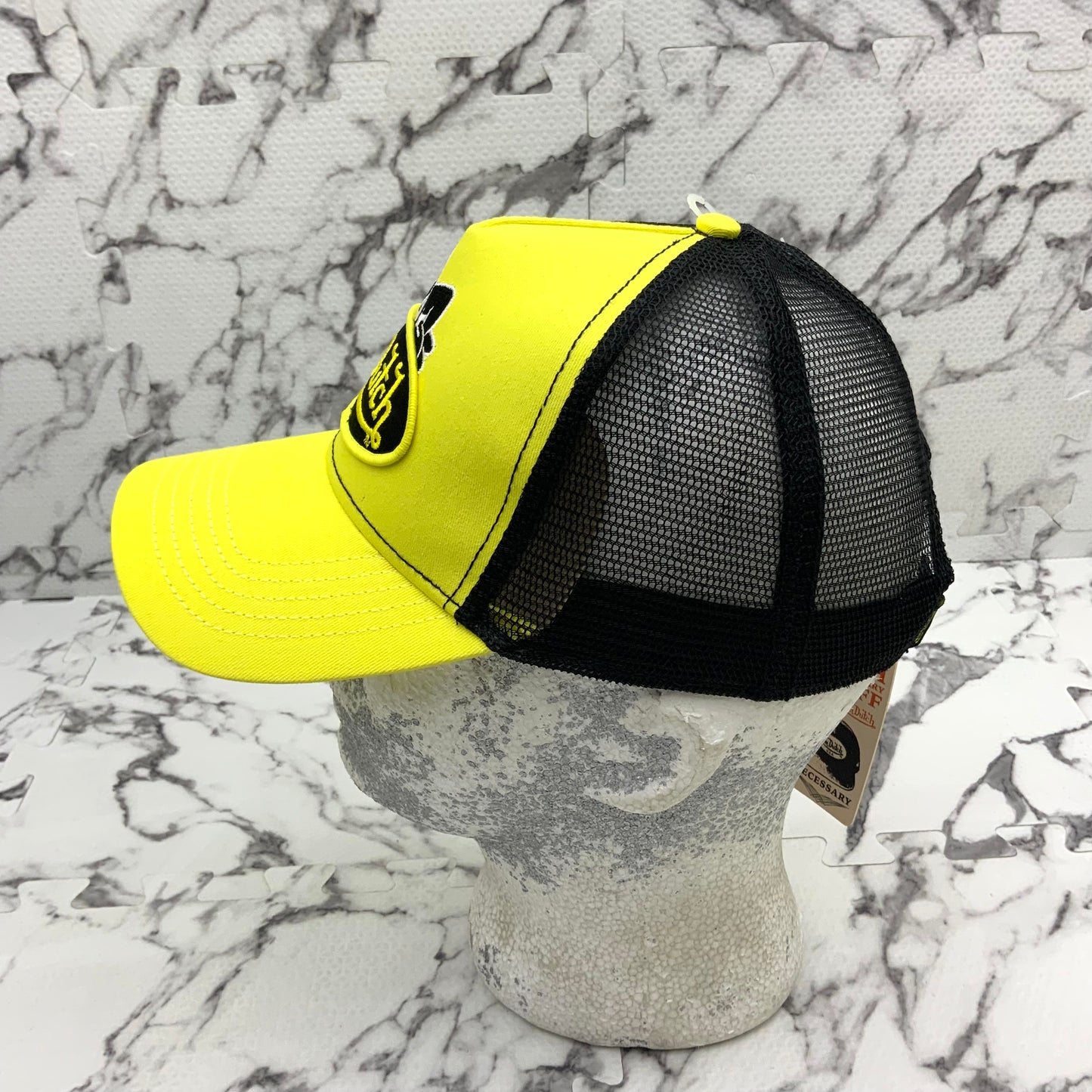 VonDutch Neon Yellow | Black Fashion Trucker Hat NWT