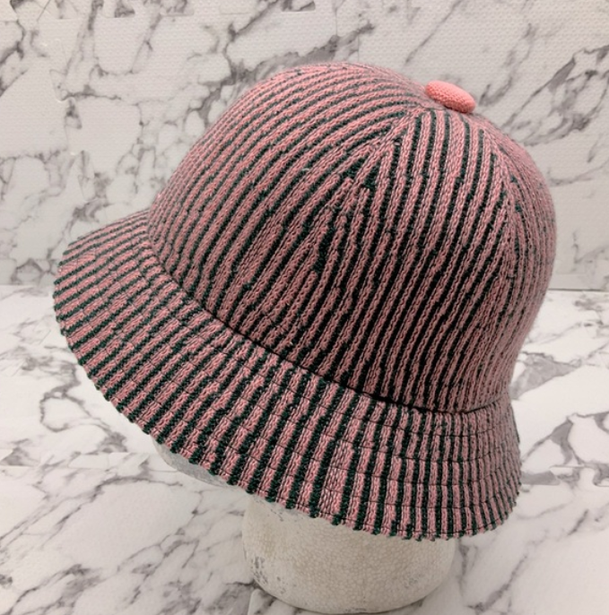 Men's Kangol Contour Wave Pink | Grey Bucket Hat NWT