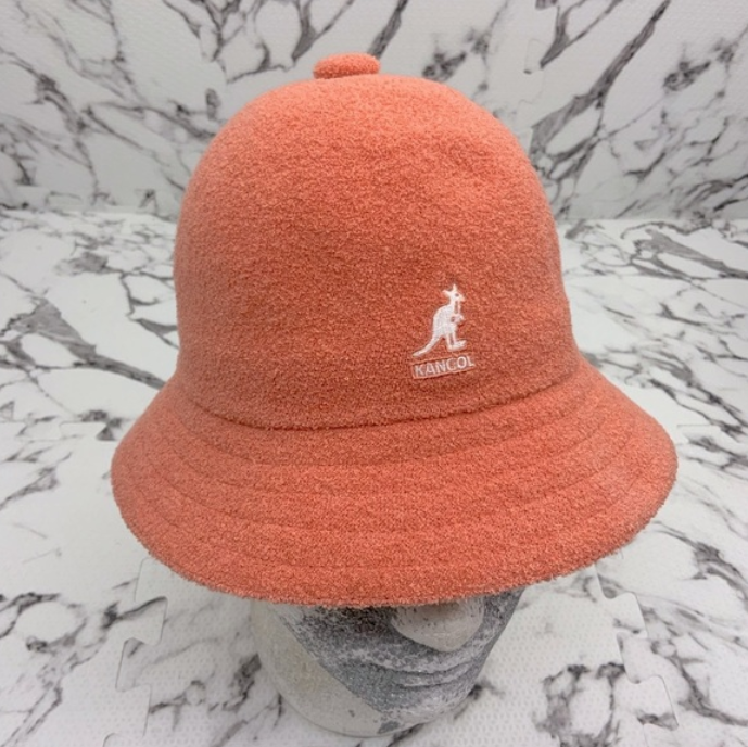 Men's Kangol Bermuda Salmon | White Casual Bucket Hat NWT