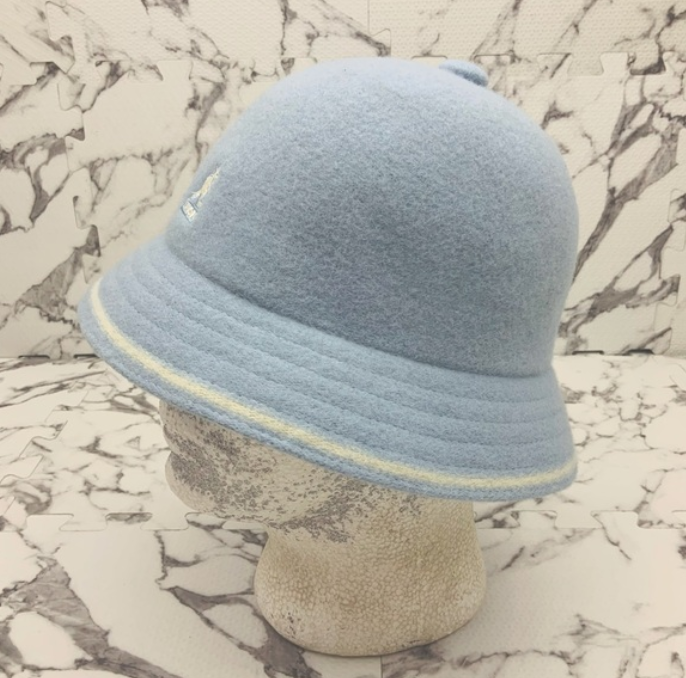 Men's Kangol Stripe Sky | White Casual Bucket Hats NWT