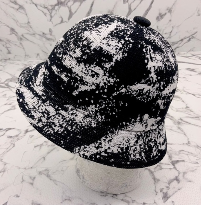 Men's Kangol  Airbrush Black | White Casual Bucket Hats NWT