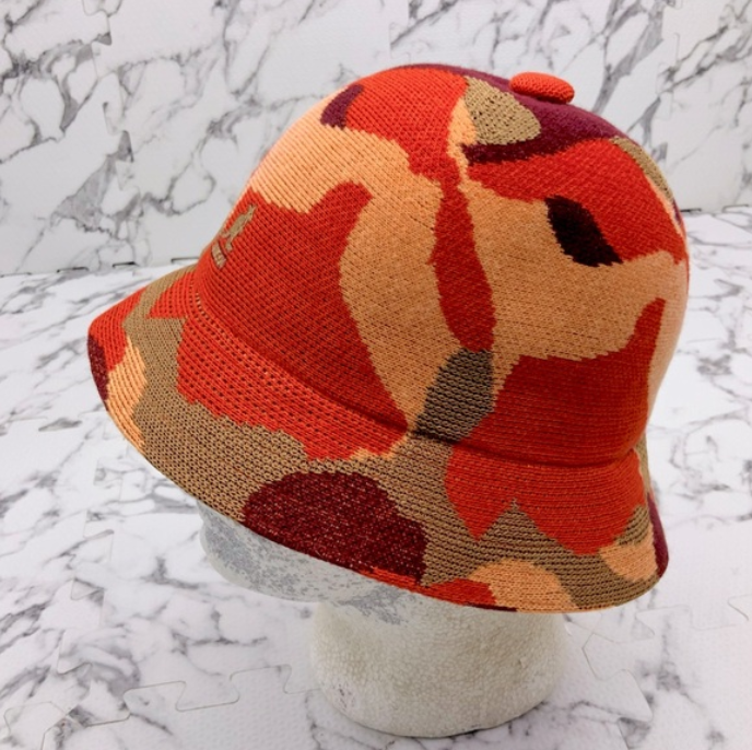 Men's Kangol Joyful Collage Orange | Burgundy | Khaki Casual Bucket Hat NWT