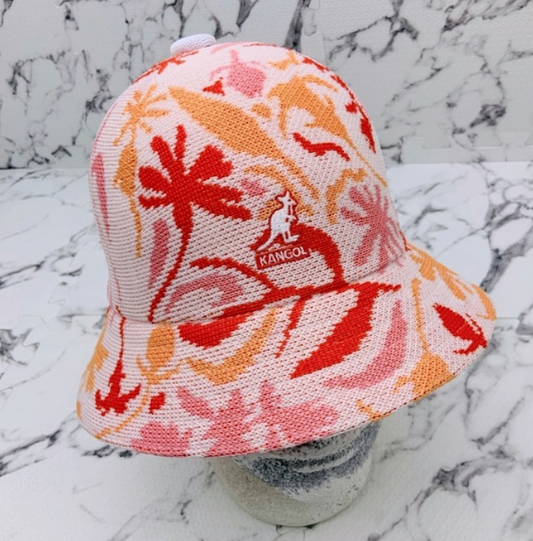 Men's Kangol Street Floral White | Orange | Cantaloupe | Pink Casual Bucket NWT