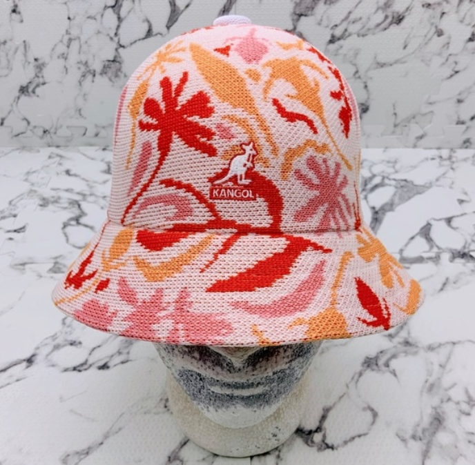 Men's Kangol Street Floral White | Orange | Cantaloupe | Pink Casual Bucket NWT