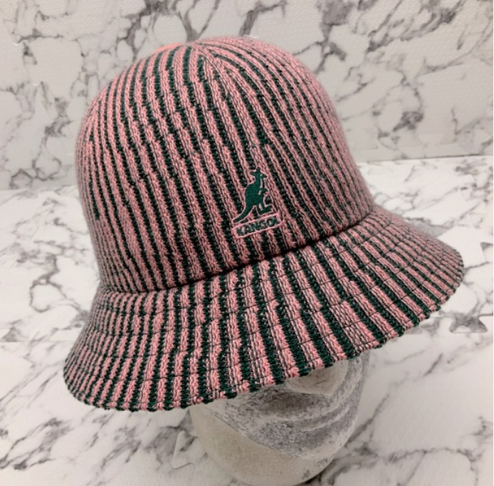 Men's Kangol Contour Wave Pink | Grey Bucket Hat NWT