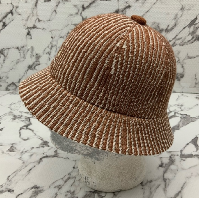 Men's Kangol Contour Wave Brown | Beige Casual Bucket Hat NWT