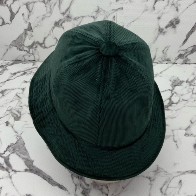 Men's Kangol Dk Green Corduroy Casual Bucket Hat NWT