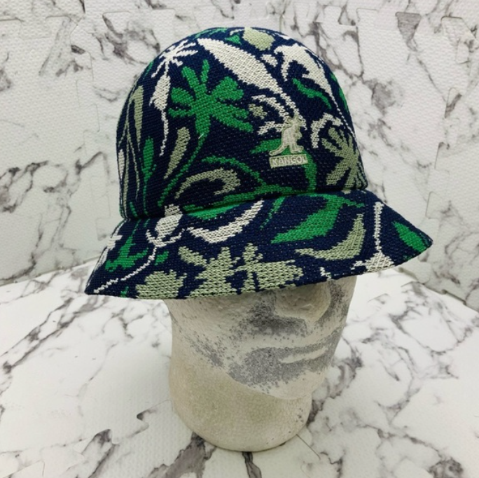 Men's Kangol Street Floral Navy | Grey | White |Green Casual Bucket Hat NWT