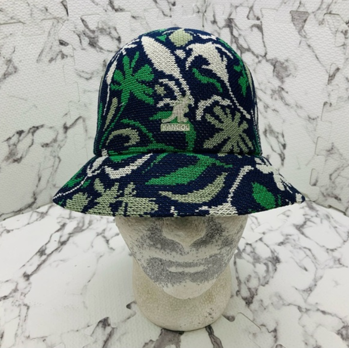 Men's Kangol Street Floral Navy | Grey | White |Green Casual Bucket Hat NWT