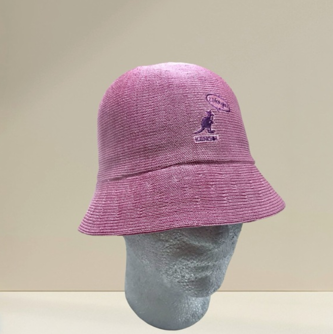 Men's Kangol Pink Flirt Bell “I like you.. Play with me” Bucket Hat NWT