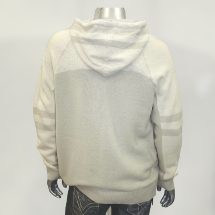 Men's Rocawear Ivory | Khaki Hooded Sweater 100% Lamb's Wool NWT