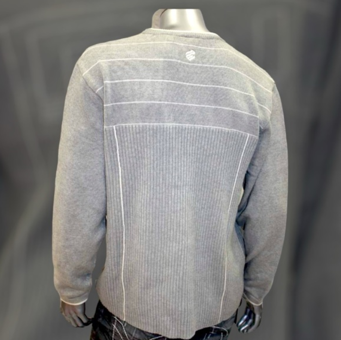 Men's Rocawear Grey | Off White Crewneck Sweater NWT