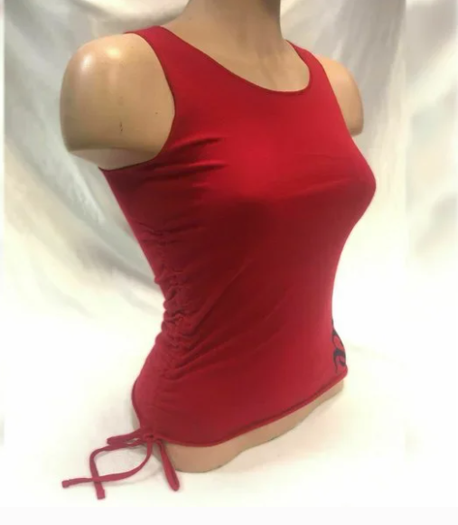 Women's JLO by Jennifer Lopez Red | Navy Sweetface Tank Top NWT