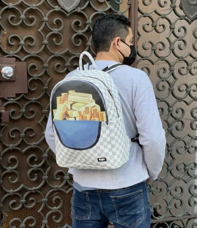 Men’s Reason Gold Brick White Backpacks NWT