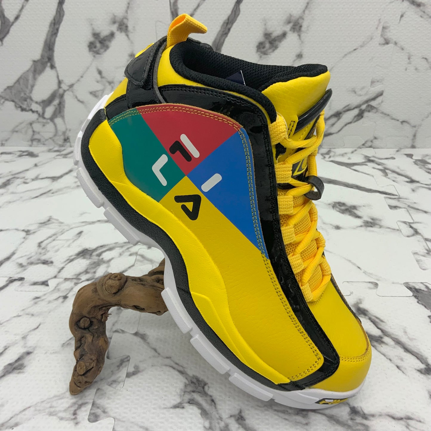 Men’s Fila Grant Hill 2 Festival Yellow | Black | Multicolor Sneakers NWT