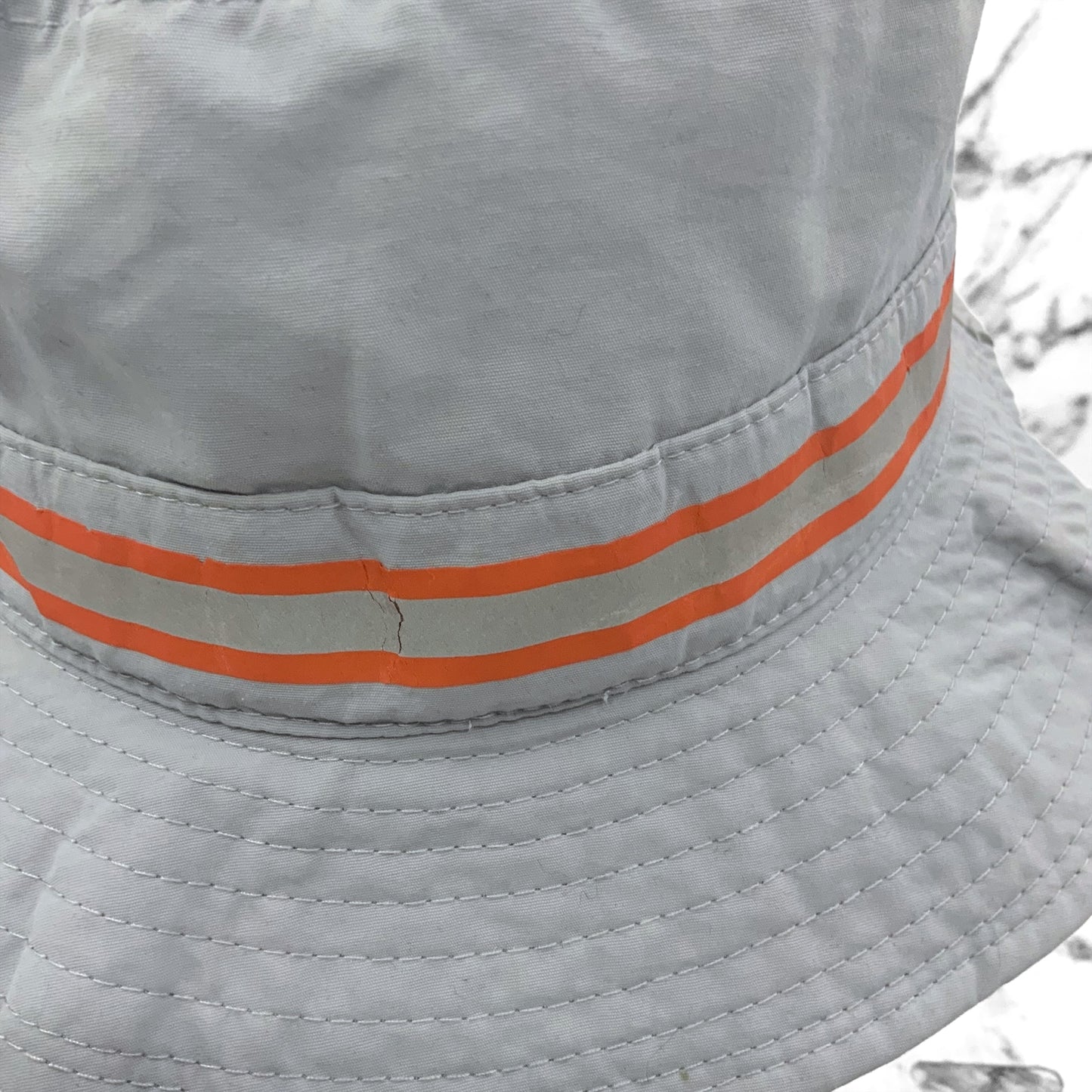 Men's Kangol Grey | Orange Urban Utility Bucket Hat NWT (Slightly cracks on the stripes)