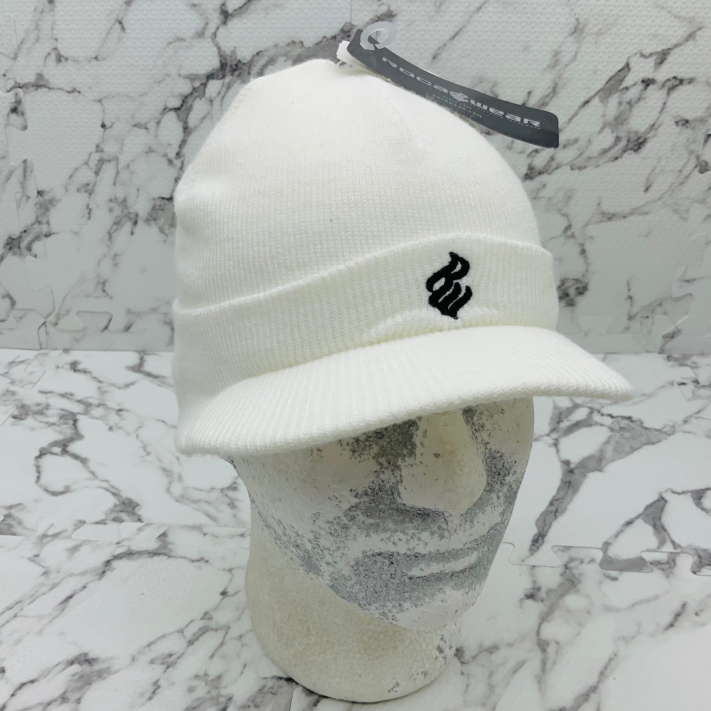 Men's Rocawear Vintage Dirty White Brim Casual Beanies NWT