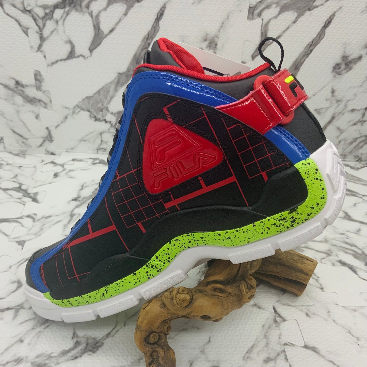 Men’s Fila Grant Hill 2 Black | Red | Lime Green | Royal Sneakers NWT