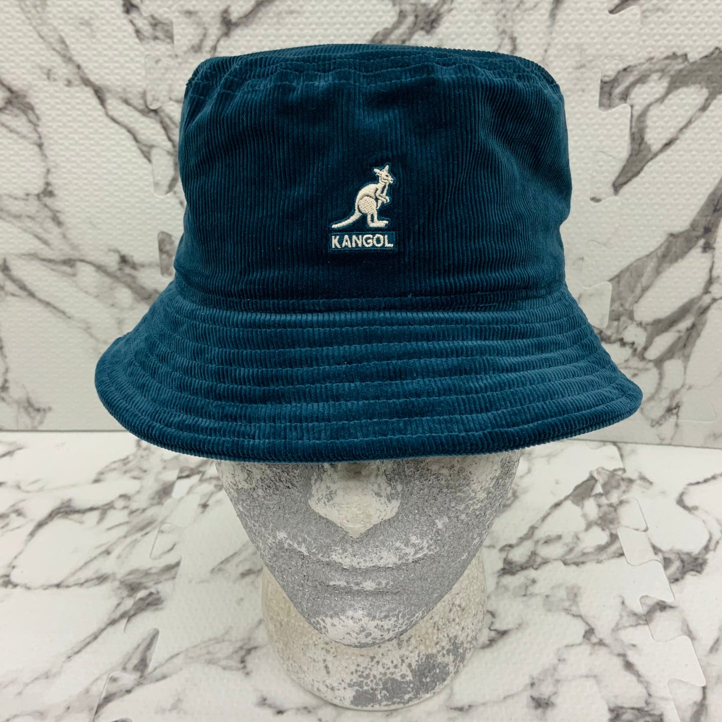 Men's Kangol Aqua Marine Corduroy Casual Bucket Hat NWT