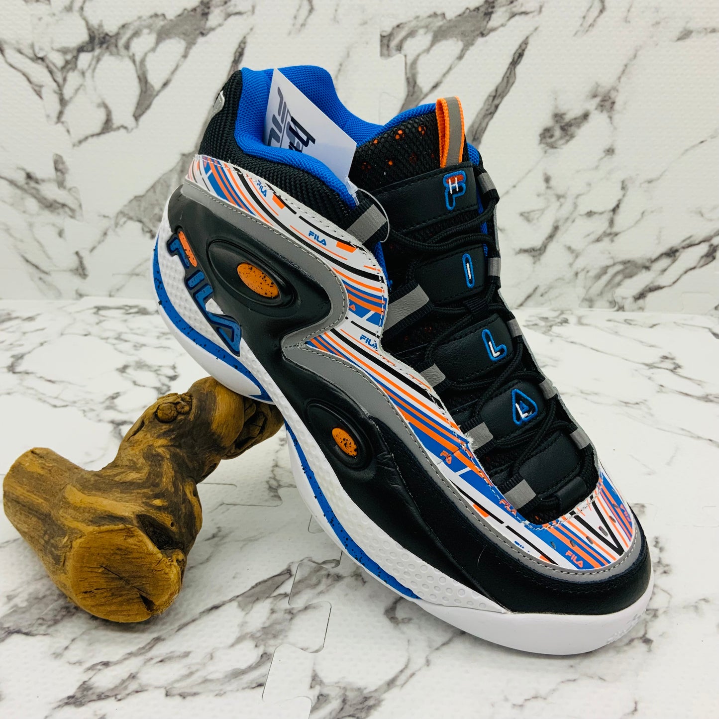 Men's Fila Grant Hill 3 White | Black | Blue | Orange Bestseller Sneakers NWT