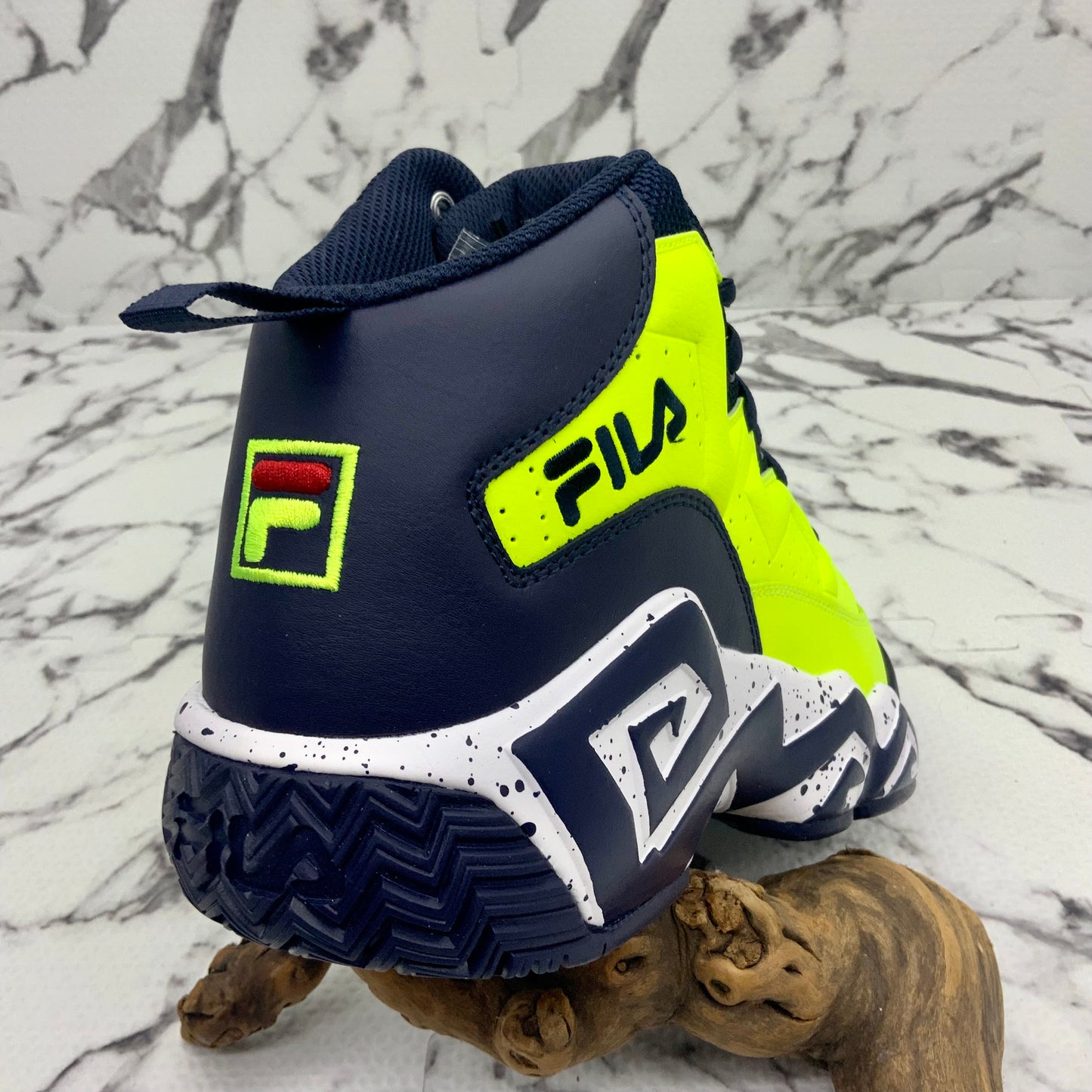 Men's Fila MB Lime Green | Navy | White Sneakers NWT