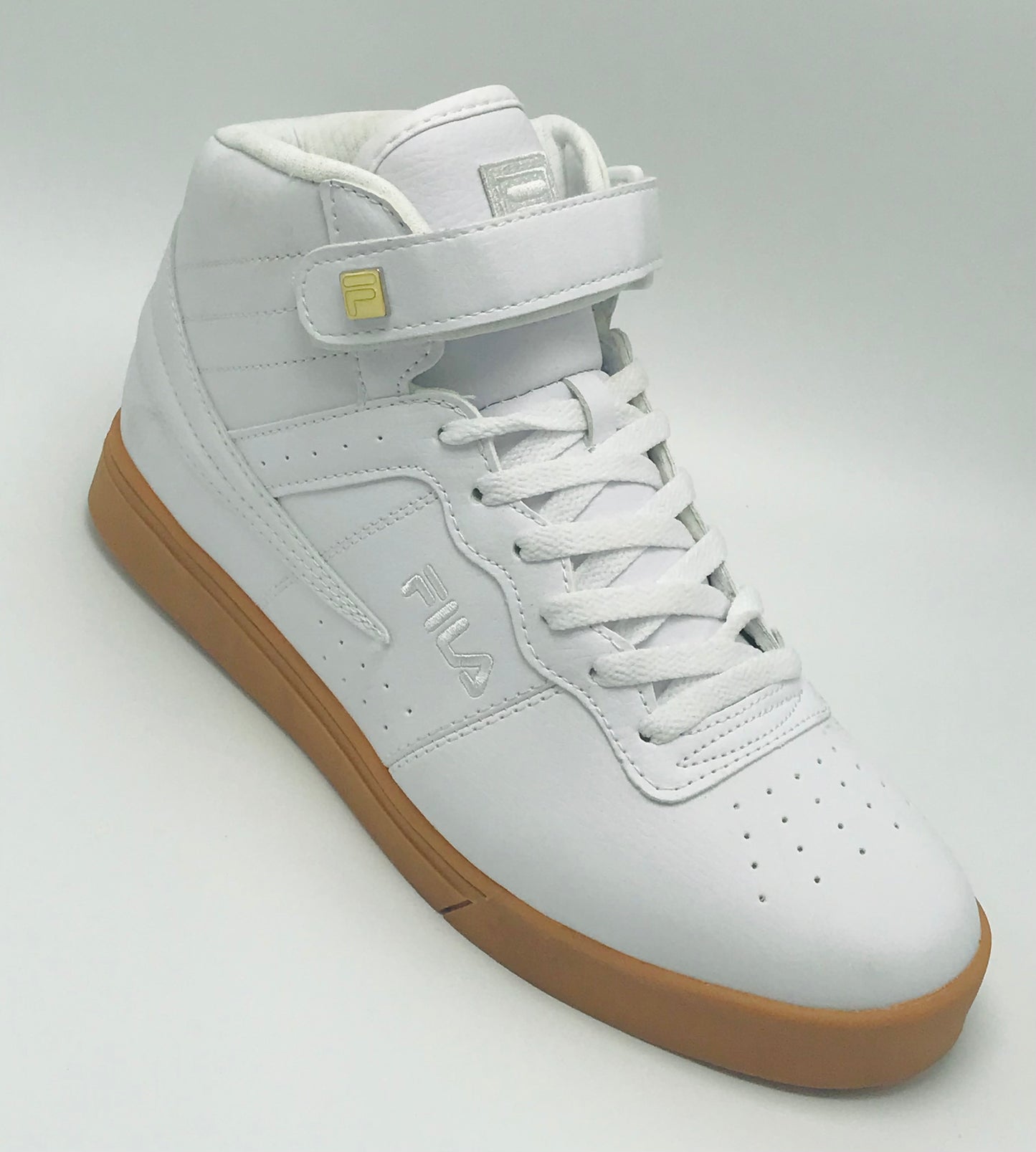 Men's Fila Vulc 13 Mid Plus White | Gum Sneakers NWT