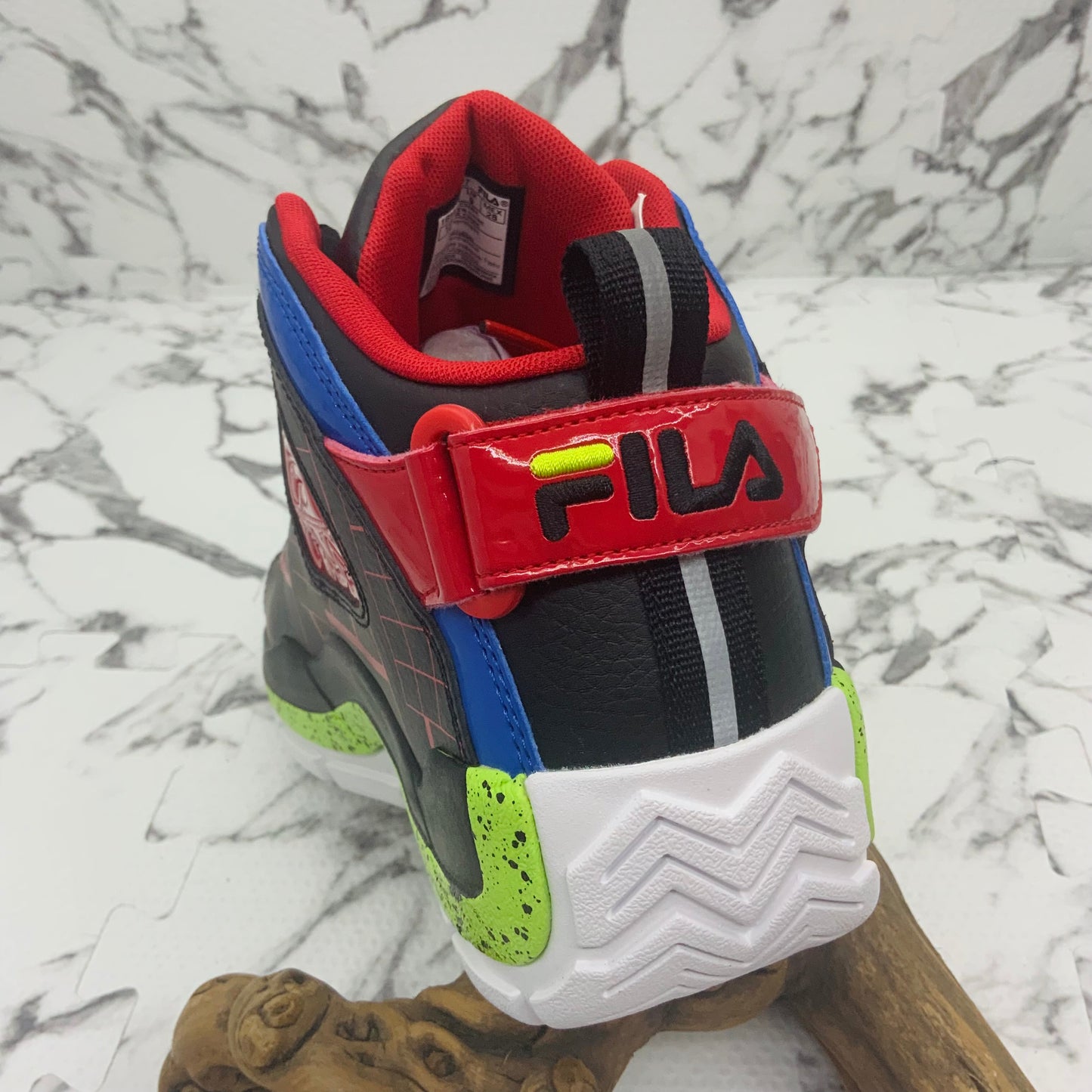 Men’s Fila Grant Hill 2 Black | Red | Lime Green | Royal Sneakers NWT