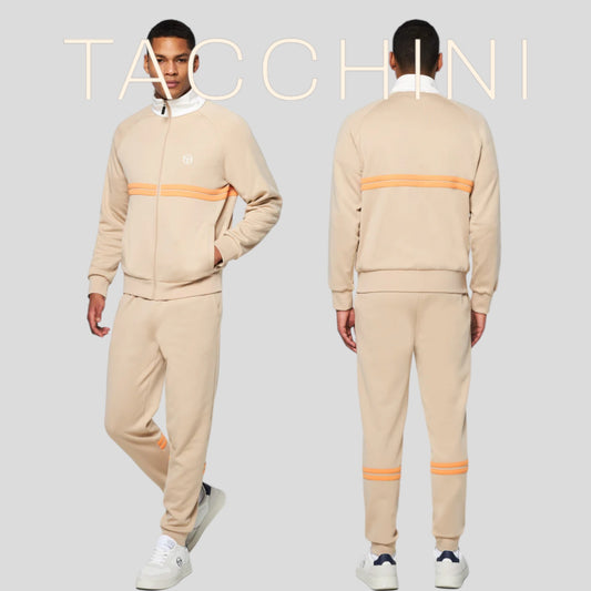 Men’s Sergio Tacchini Beige | Gardenia | Orange Tracksuit NWT