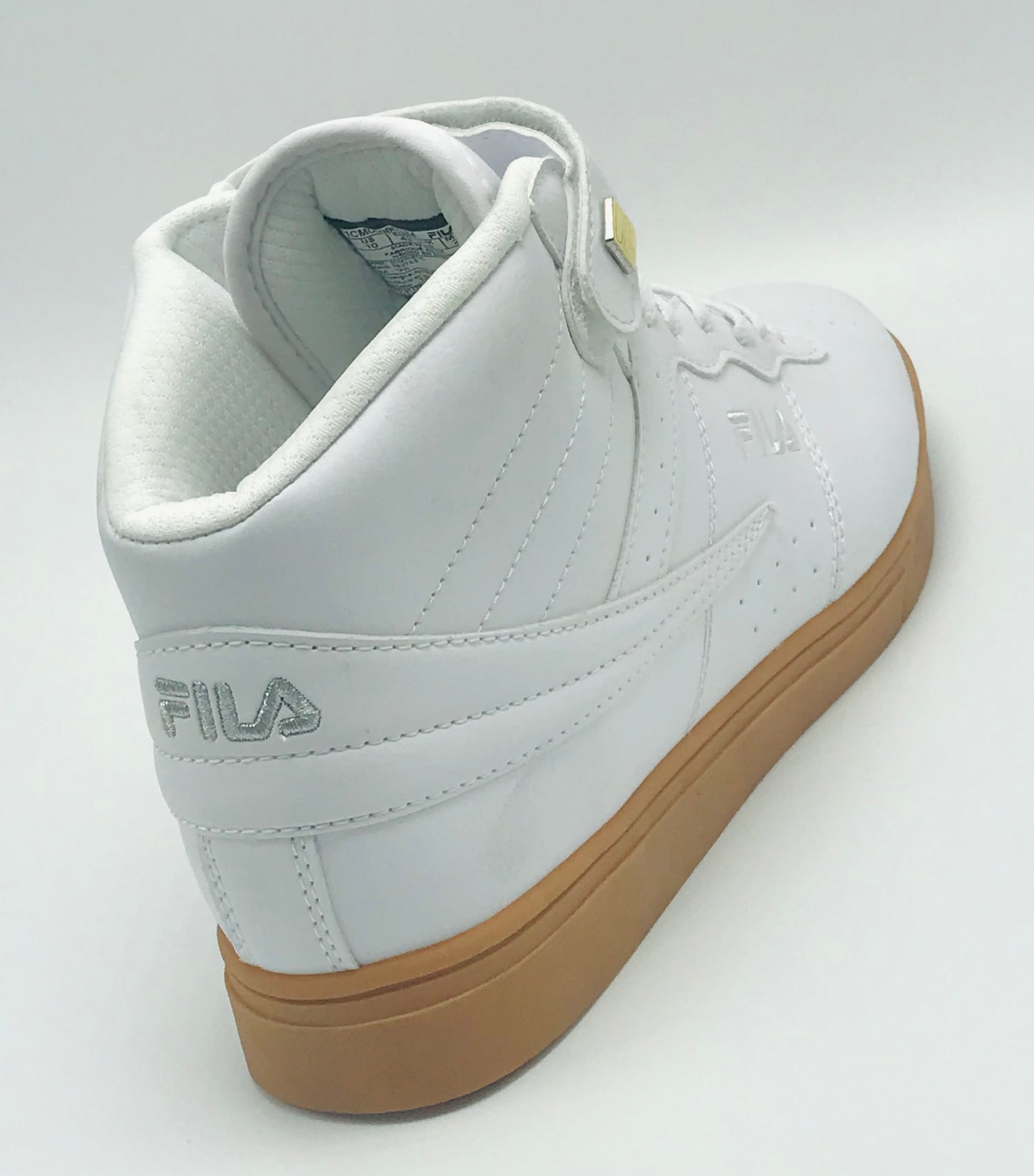 Men's Fila Vulc 13 Mid Plus White | Gum Sneakers NWT