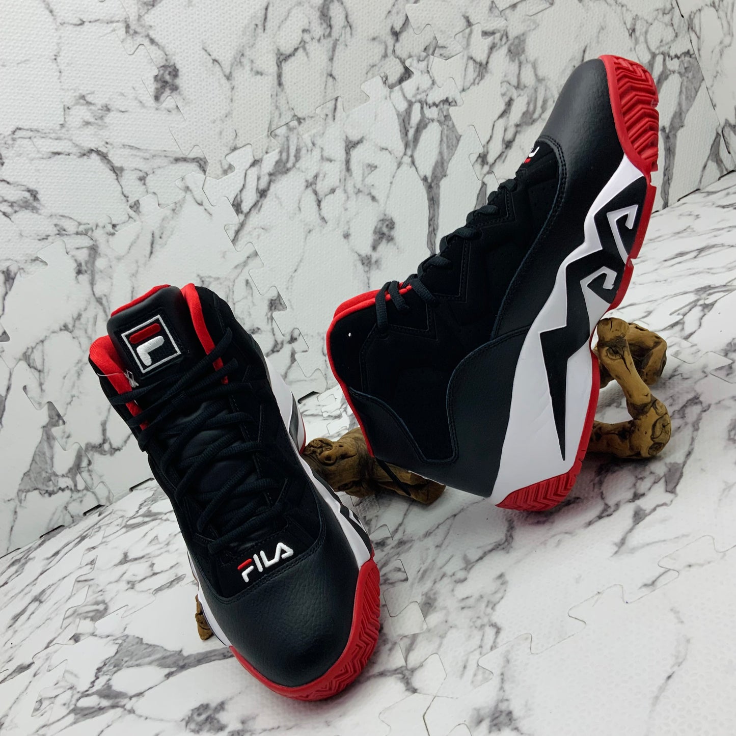 SOLD OUT Men’s Fila MB Black | White | Red Sneakers NWT