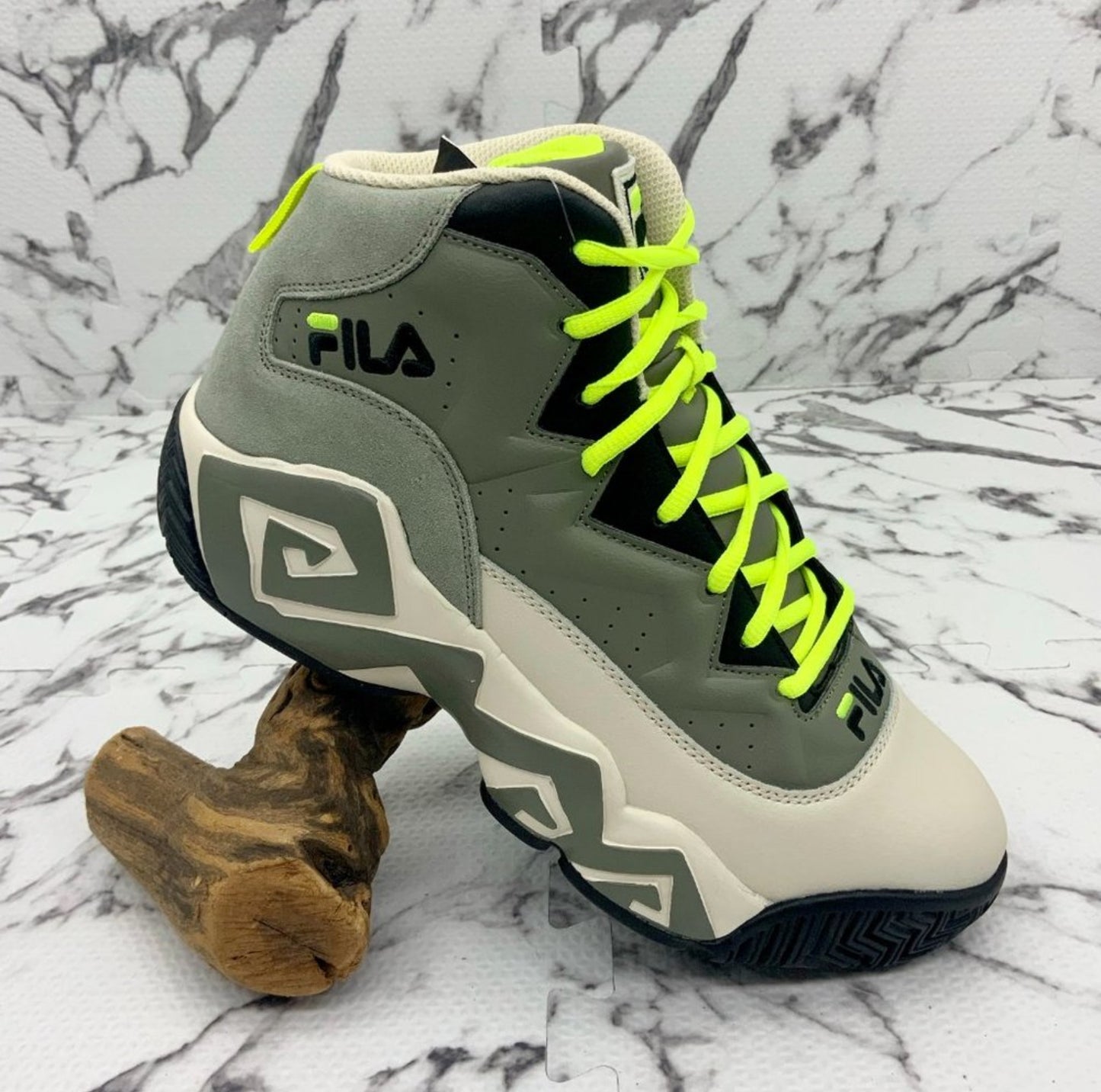 Men's Fila MB Olive Green | Cream | Black Sneakers NWT