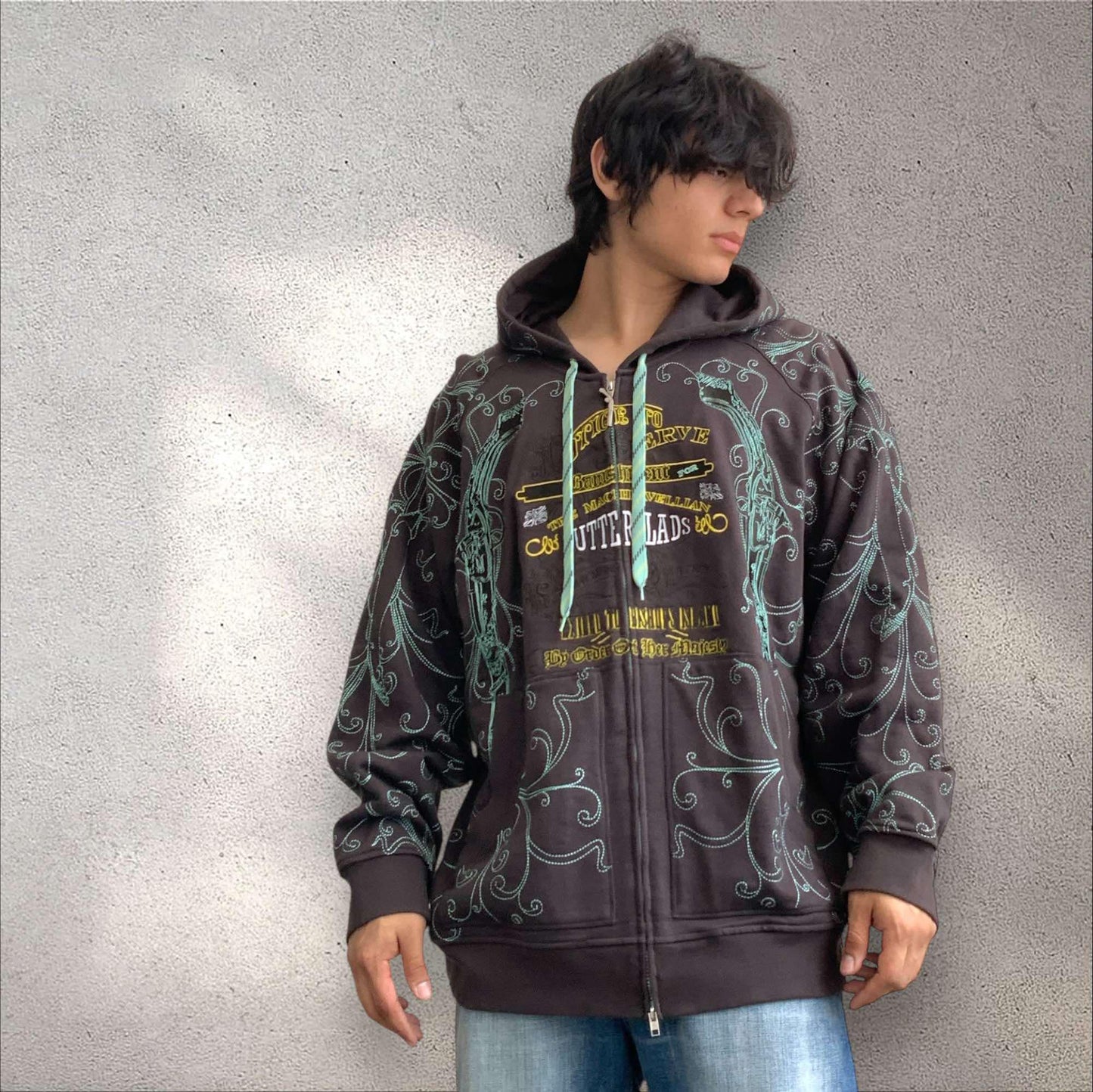 Men's Artful Dodger Brown | Mint | Yellow Hoodie NWT